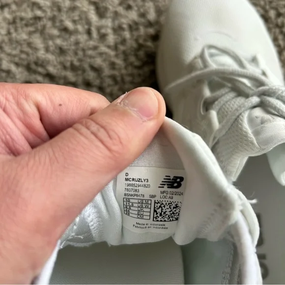 New Balance Fresh Foam X Cruz V3 White Women's 11.5D/Men’s 10D Gym Shoes - Picture 16 of 16